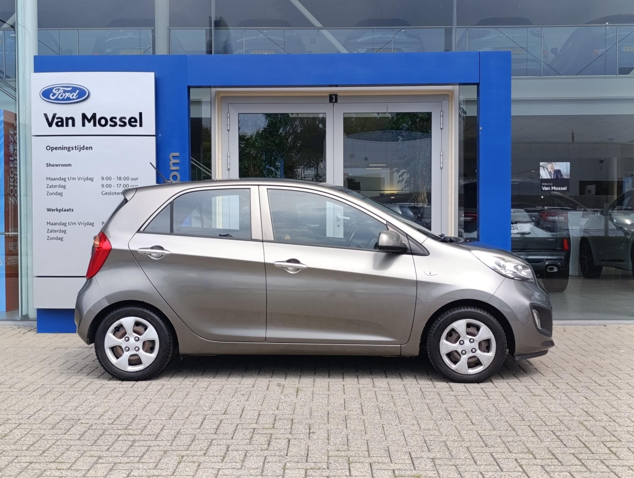 Kia Picanto 1.0 CVVT BusinessLine | Airco | Bluetooth, Stof, Gebruikt, 400 kg, Origineel Nederlands