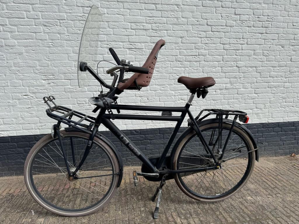 # Cortina U4 Transport Herenfiets - Incl. Yepp zitje #, Terugtraprem, Gebruikt, Versnellingen, 57 tot 61 cm