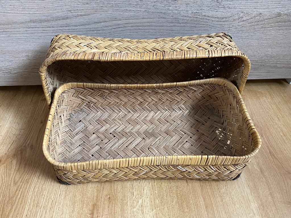 Rieten reiskoffertje, Ophalen of Verzenden