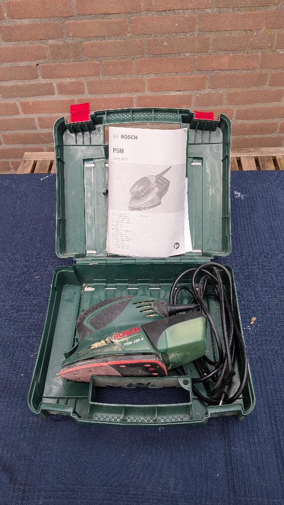 Bosch PSM 100 A Multischuurmachine, Doe-het-zelf en Verbouw, Gereedschap | Schuurmachines, Ophalen, Gebruikt, Minder dan 600 watt