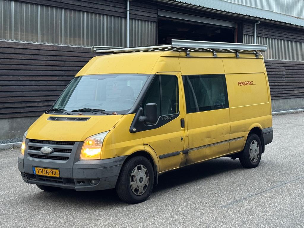 Ford Transit 350L 2.2 TDCI SHD DC, Voorwielaandrijving, Stof, Gebruikt, Zwart