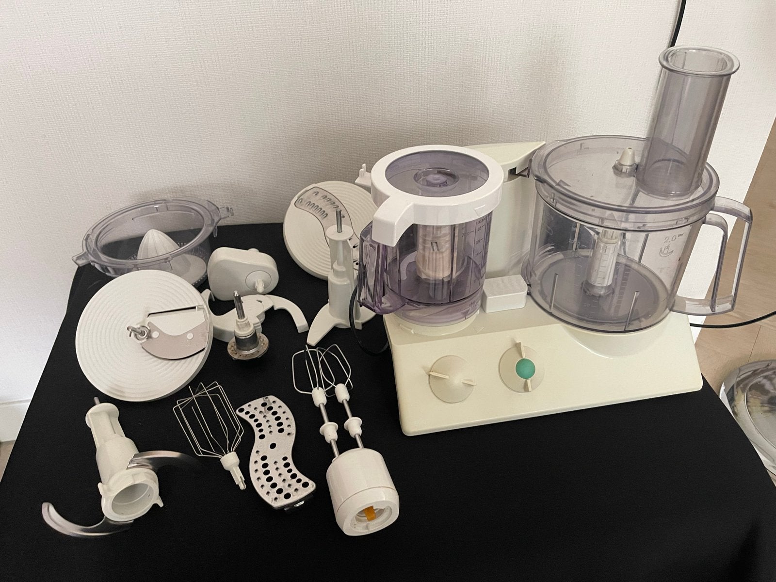 Braun K75  Keukenmachine met alle accessoires compleet!, Gebruikt, 2 snelheden, Ophalen of Verzenden, 2 tot 3 liter