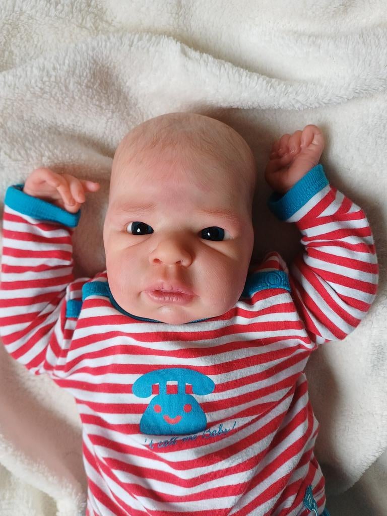 Reborn baby Jamie, Ophalen, Nieuw, Babypop, Levensecht of Reborn