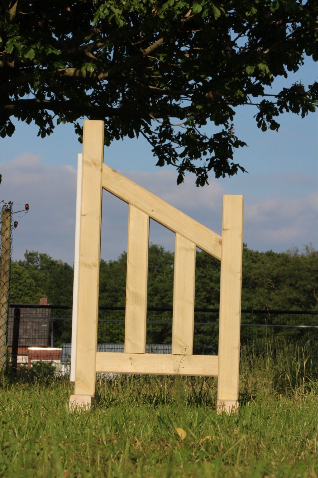 Houten springhindernis pony paard of hobbyhorse handgemaakt, Ophalen, Nieuw