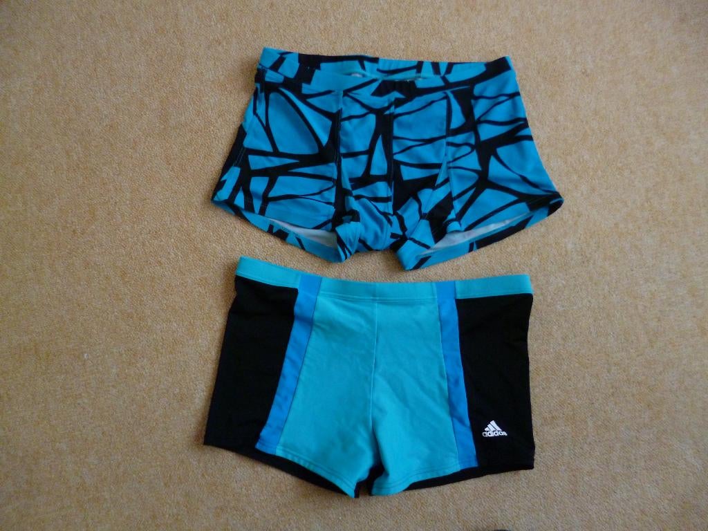 2 Zwembroeken van Adidas en Bjorn Borg maat L €5 per stuk, Kleding | Heren, Badmode en Zwemkleding, Maat 52/54 (L), Blauw, Ophalen of Verzenden