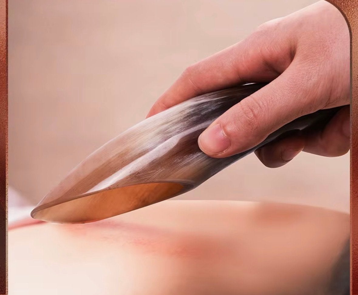 Gua Sha Hoorn Massage Schraper - Natuurlijk Runderhoorn, Ophalen, Nieuw, Overige typen