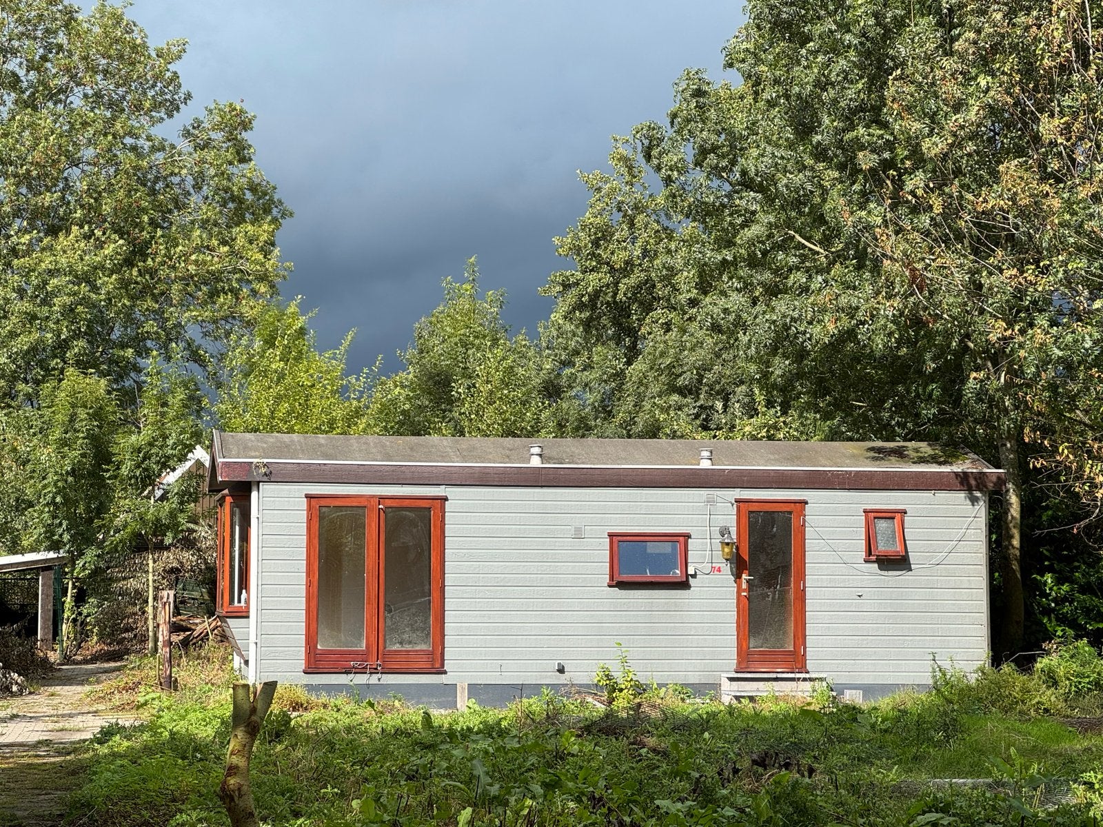 Stacaravan, bouwkeet, schaftkeet, keet, woning, slaapplek, Ophalen