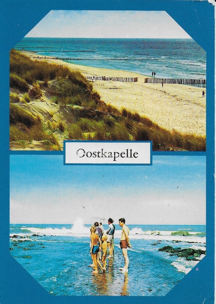 Ch1039 gelopen ansichtkaart Oostkapelle, Ophalen of Verzenden, 1980 tot heden, Gelopen