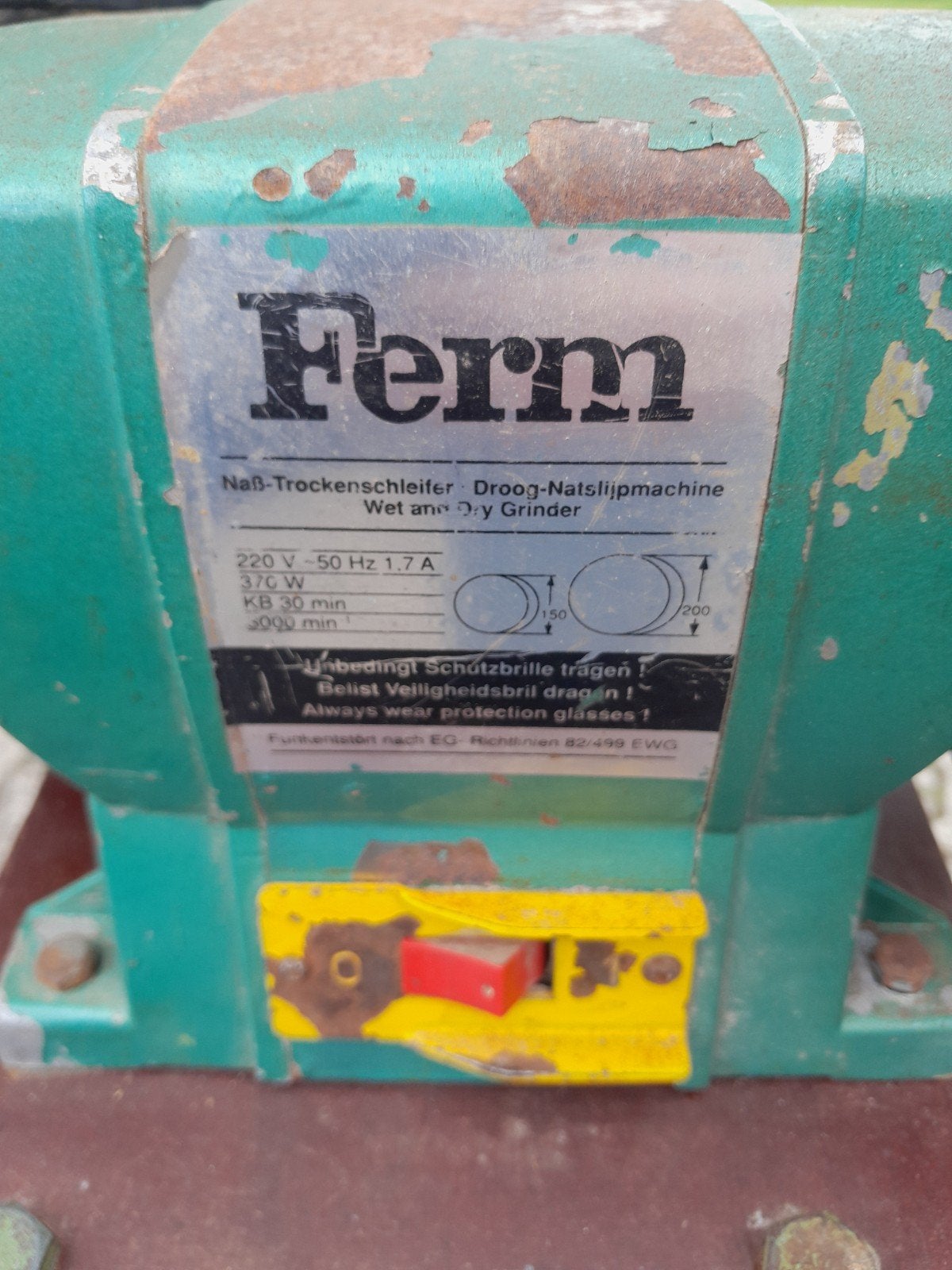 Ferm Nat- en Droogslijpmachine 370W, Ophalen