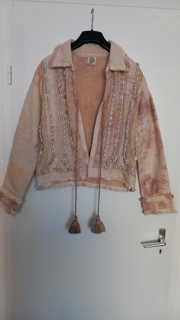 Ibiza boho bohemian style jas/vestje mt M/L, Ophalen of Verzenden, Zo goed als nieuw, Maat 38/40 (M)