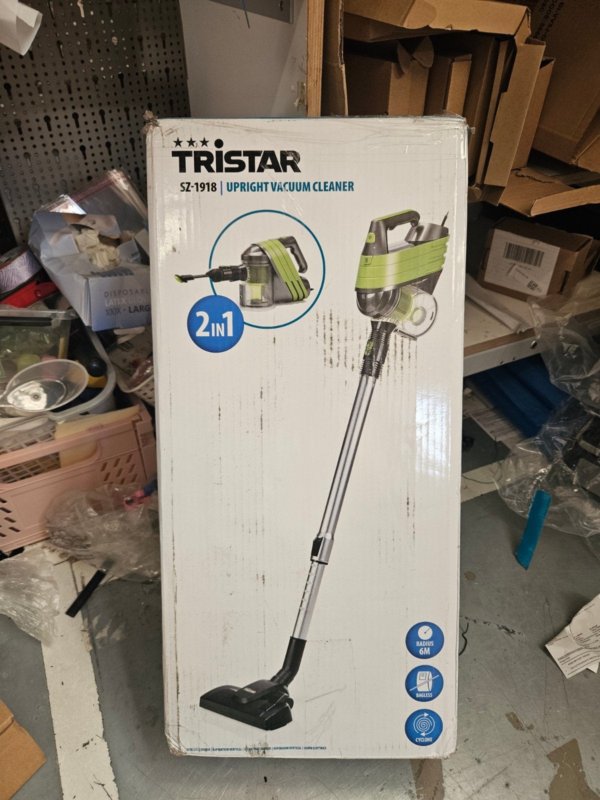 Tristar SZ-1918 Steelstofzuiger 2-in-1 - 600W, Ophalen, Nieuw, Minder dan 1200 watt, Reservoir