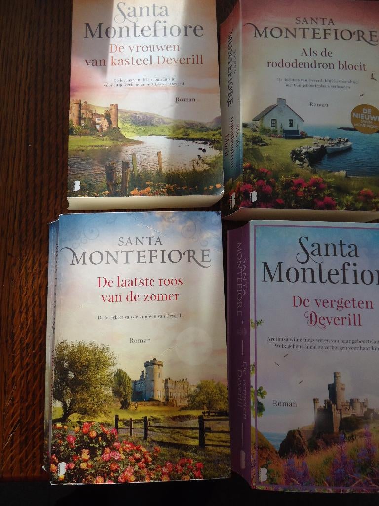boeken: santa montefiore,    Deverill vrouwen [4stuks], Boeken, Ophalen of Verzenden, Zo goed als nieuw, Santa Montefiore