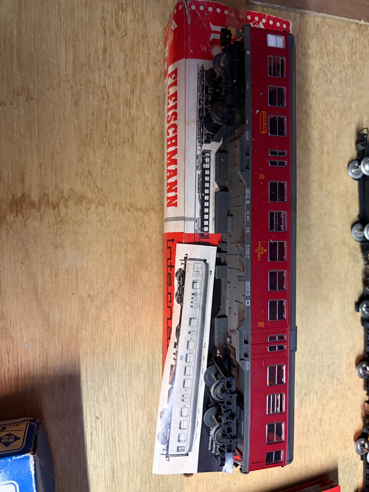 Fleischmann HO Wagon - Rood, Zo goed als nieuw, Hobby en Vrije tijd, Ophalen, Gelijkstroom, Fleischmann, Wagon