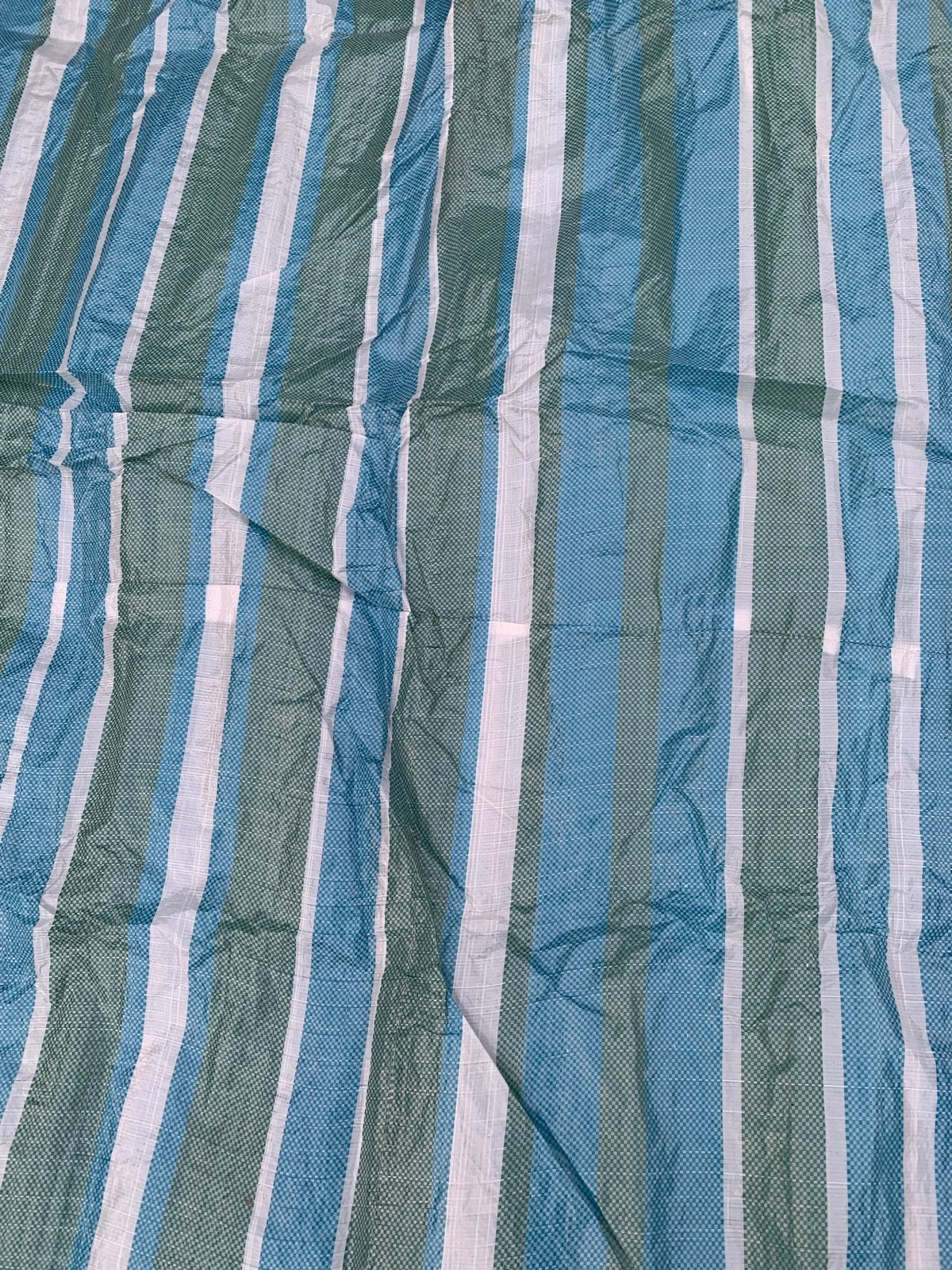 Royal Patio windscherm 400x150 cm blauw groen wit, Ophalen of Verzenden, Zo goed als nieuw