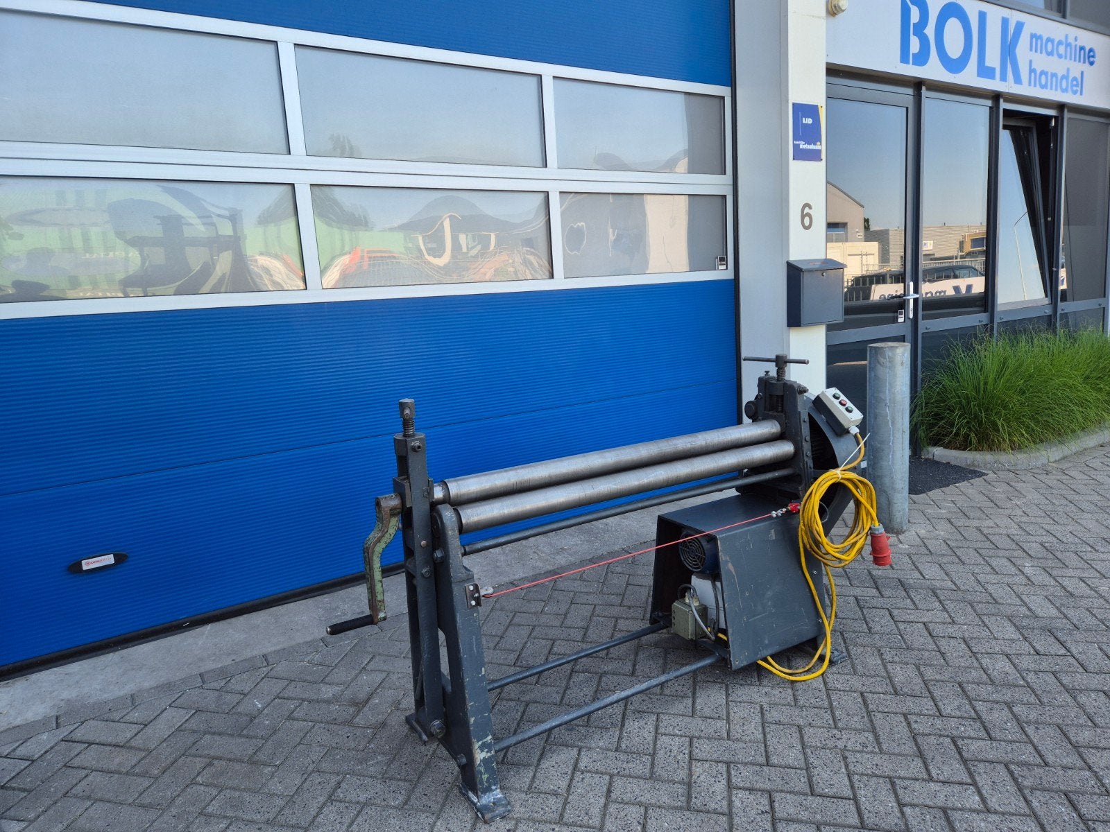 JÖRG TYPE 4503 Elektrische Plaatwals 1270x2mm in nette staat, Ophalen of Verzenden, Jörg, Info@bolkmachinehandel.nl, Holland