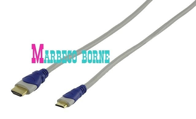 Mini HDMI kabel High Speed, Ethernet, HDMI - Mini HDMI 1,5M, Nieuw, Marbeco, Info@marbeco.nl, Minder dan 2 meter