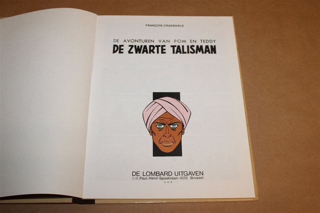 De Zwarte Talisman — Pom en Teddy, Strip-Tips, HC, Eén stripboek, Ophalen of Verzenden, Gelezen