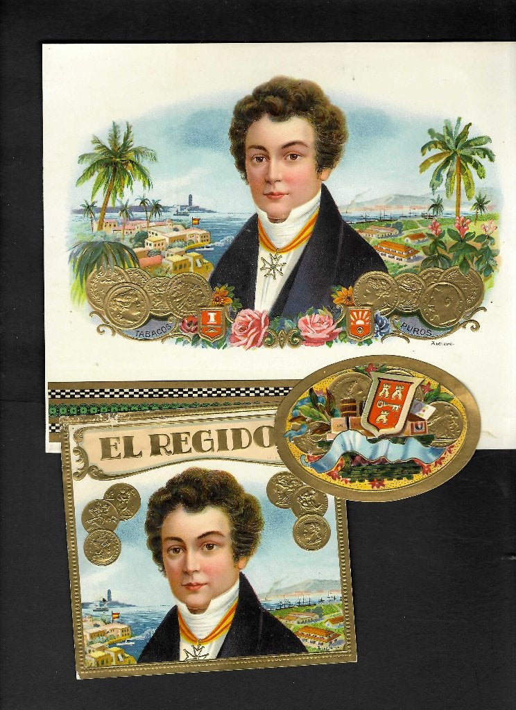 El Regidor set etiket, Ophalen of Verzenden, Gebruikt, Sigarenbandjes
