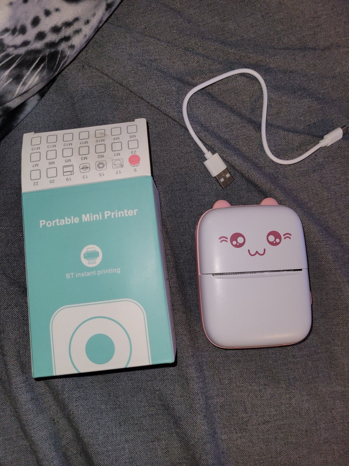 portable mini printer compleet in doos, Computers en Software, Printers, Ophalen, Zo goed als nieuw