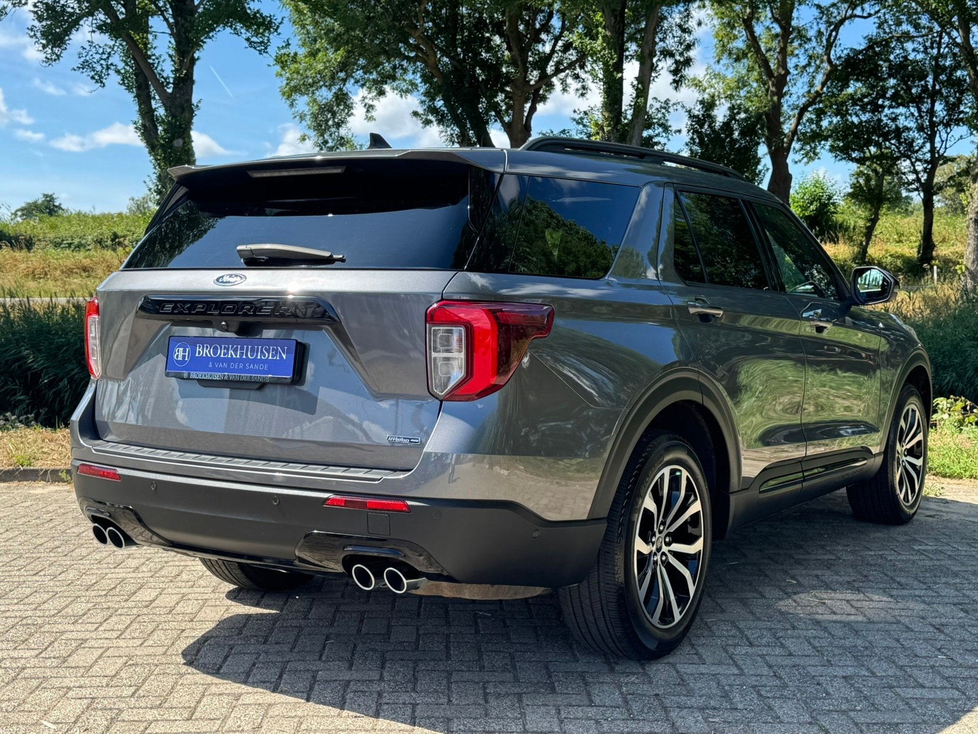 Ford Explorer 3.0 V6 EcoBoost PHEV ST-Line 457pk Panoramadak, Automaat, Dealer onderhouden, Zwart, Adaptive Cruise Control