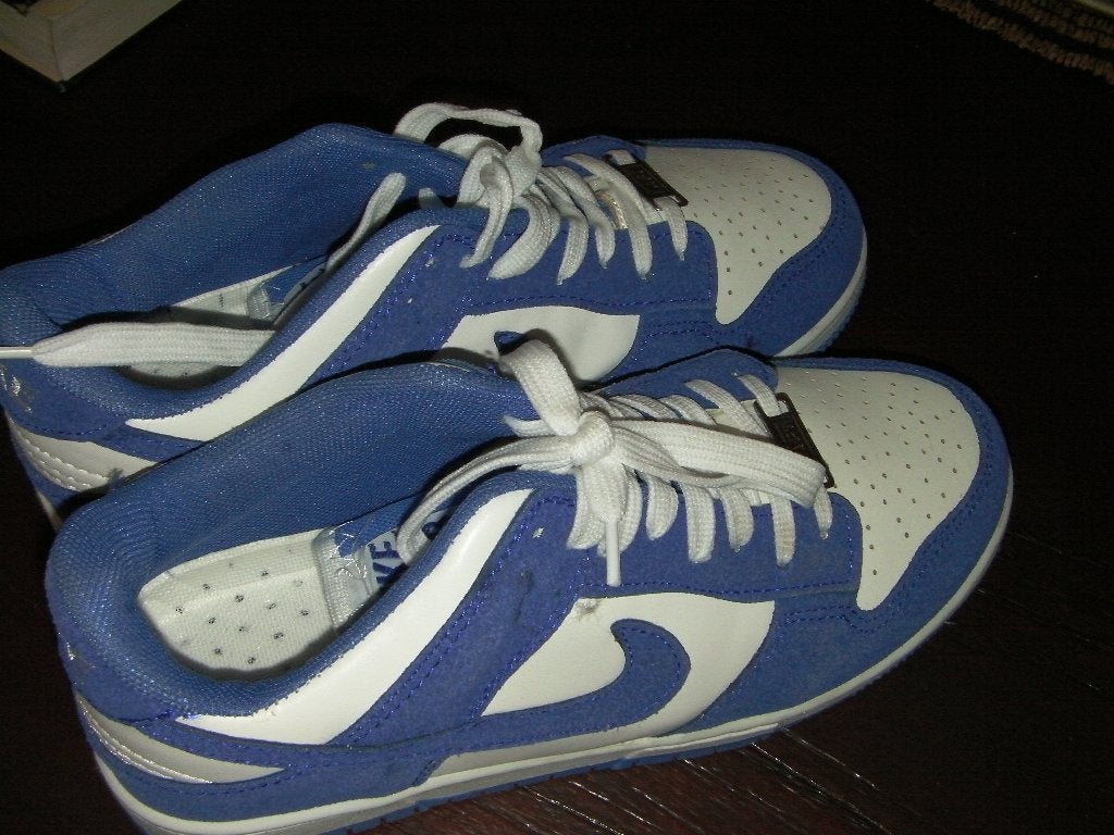 Nike SB Dunk Low Pro – Blauw/Wit Suede – Als Nieuw 39, Ophalen, Zo goed als nieuw, Blauw