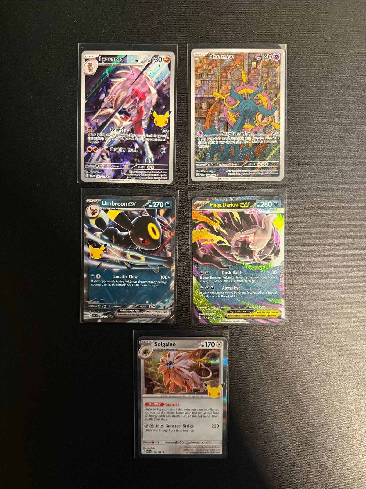 Pokémon Celebrations Kaarten - Set van 5, Ophalen of Verzenden, Zo goed als nieuw, Meerdere kaarten