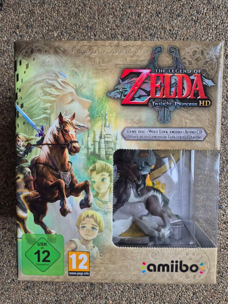 The Legend Of Zelda – Twilight Princess HD + Wolf Amiibo NEW, Spelcomputers en Games, Games | Nintendo Wii U, Muziek, 1 speler