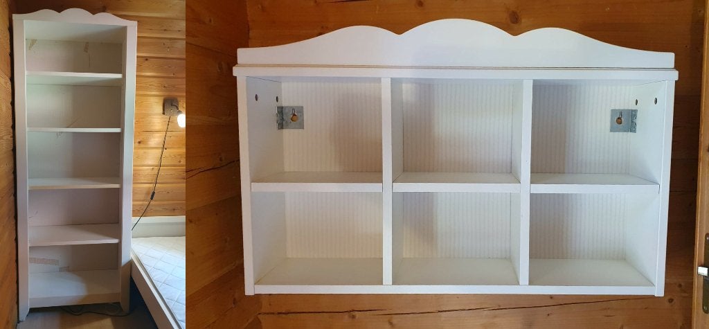 Set IKEA HENSVIK kinderkledingkast en wandrek, Ophalen, 105 cm of meer, Zo goed als nieuw, Minder dan 50 cm