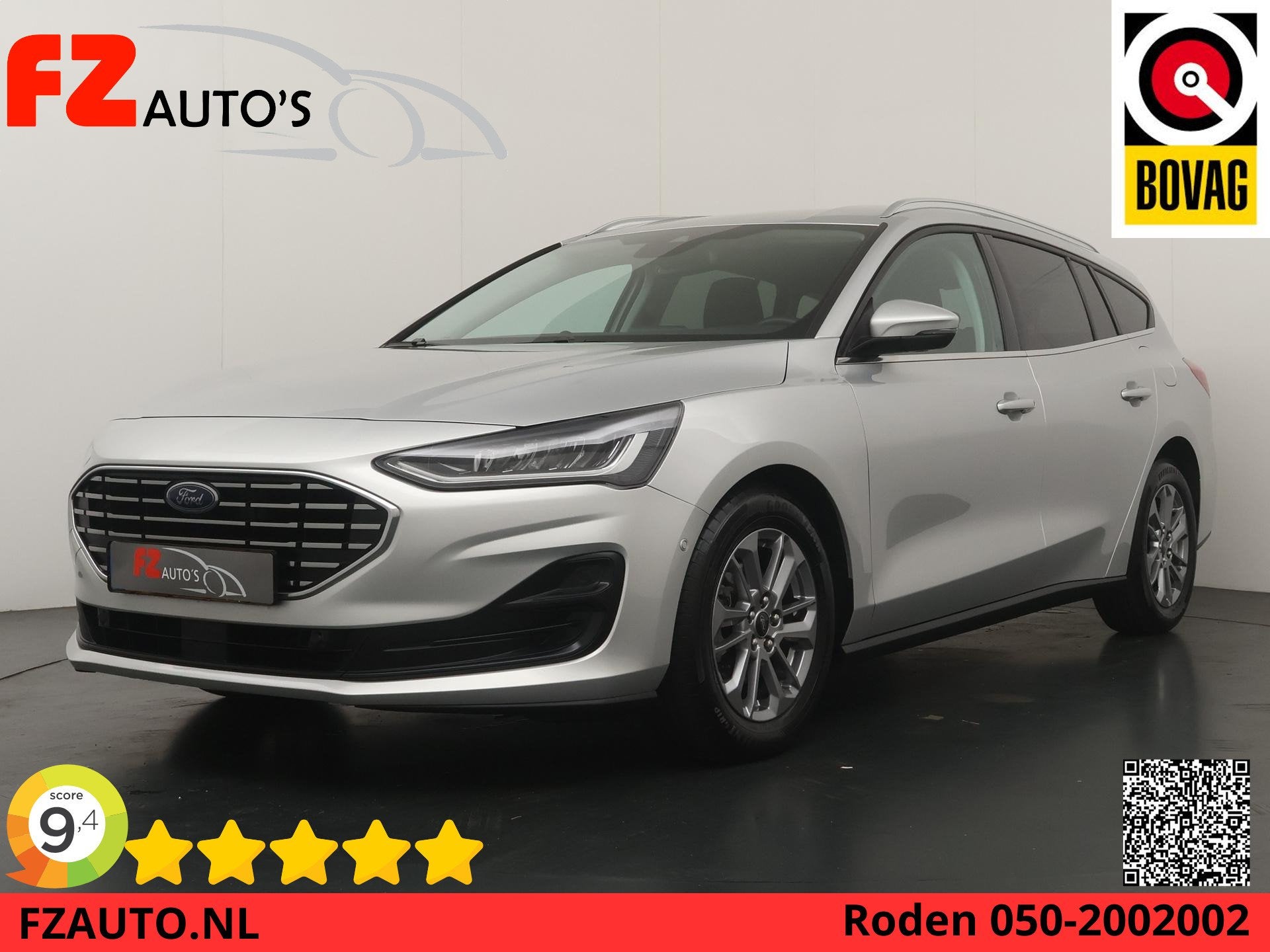 Ford Focus Wagon 1.0 EcoBoost Hybrid Titanium Style - Automa, Gebruikt, Euro 6, Automatische klimaatregeling, Origineel Nederlands