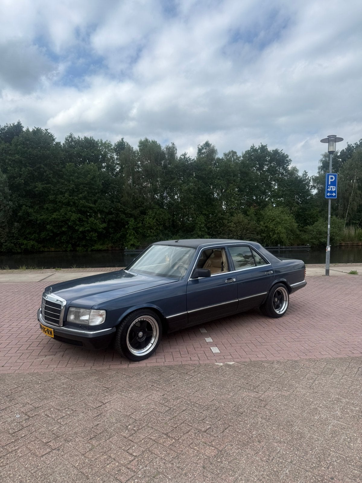 Mercedes-Benz S-Klasse 380 SE LPG AUT 1981 Blauw, Auto's, Automaat, Achterwielaandrijving, 8 cilinders, Blauw