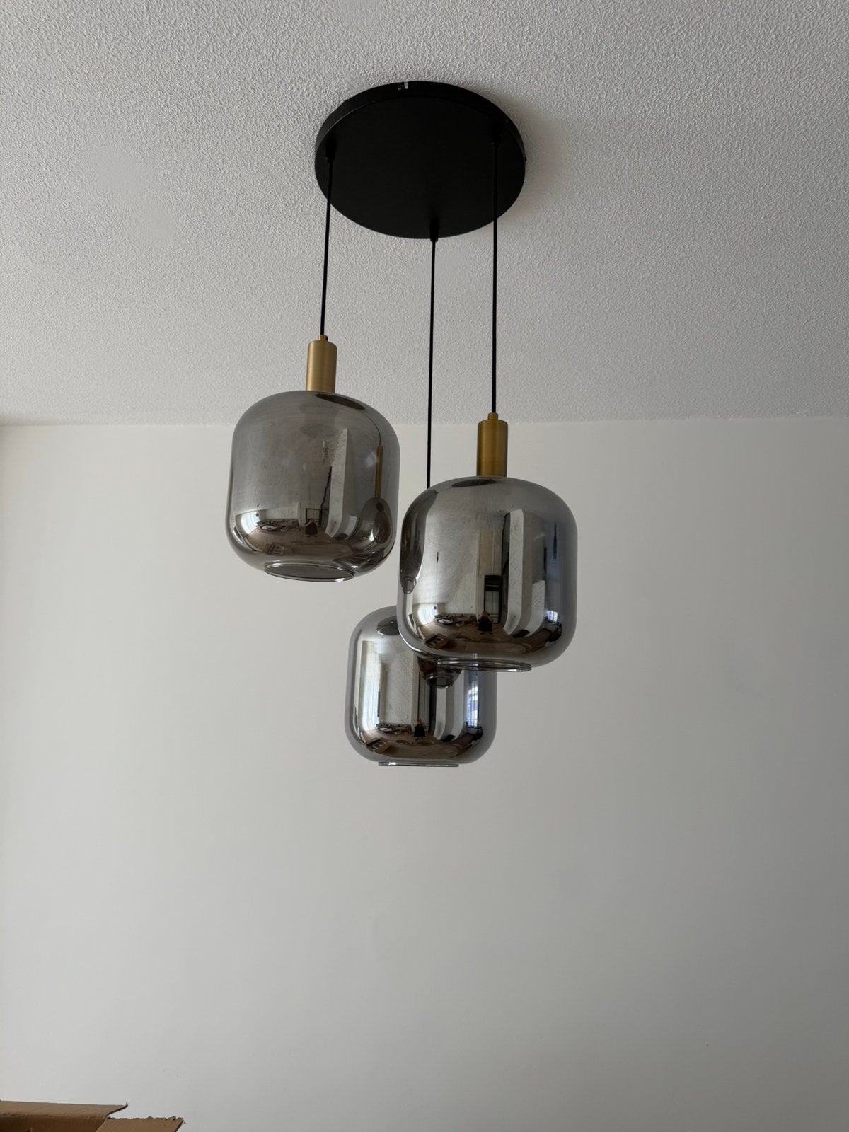 Zuzanna black smoke gold lampenset, Ophalen, Zo goed als nieuw