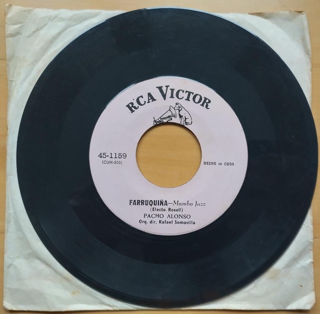 7" Pacho Alonso - Farruquiña Cuba RCA Victor 45-1159, Latin en Salsa, Gebruikt, Originele persing, 7 inch