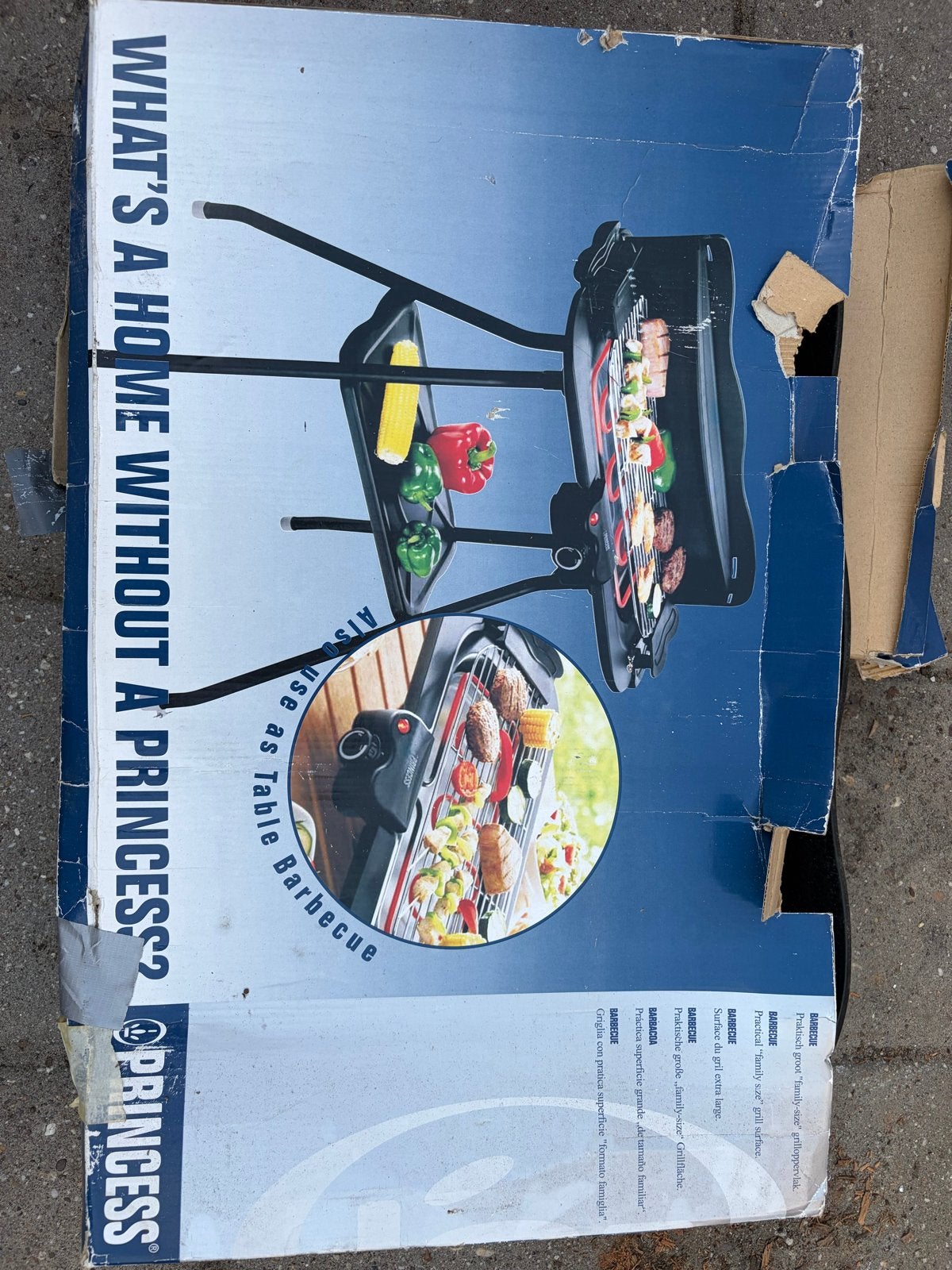 Princess Elektrische Barbecue - Gebruikt, Ophalen, Gebruikt