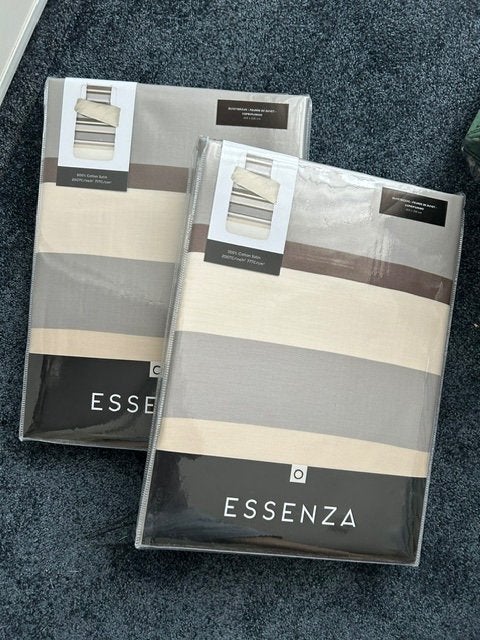 2 Sets Essenza 1 Persoons XL Dekbedovertrek, Essenza, Dekbedovertrek, Katoen, Ophalen of Verzenden