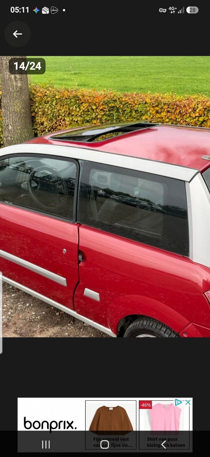 Microcar MC2 te koop, XL model met open dak (kan dicht)., Ophalen, 16 km/u of meer, 46 km of meer, Gebruikt