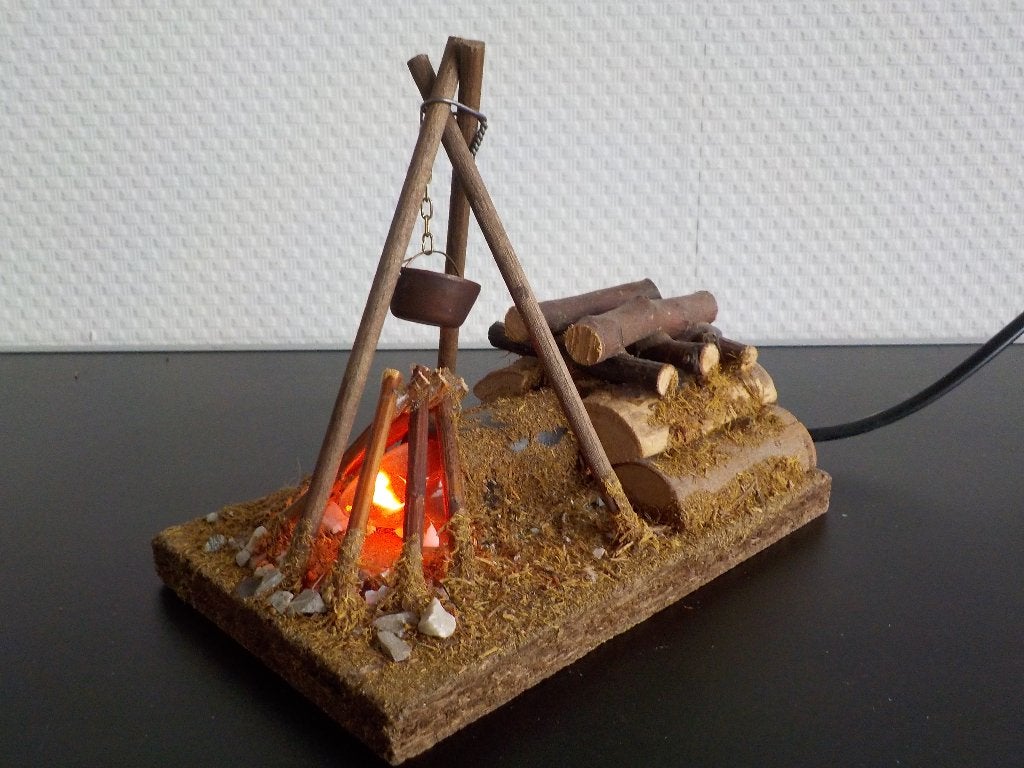 Kampvuur miniatuur, Diversen, Ophalen of Verzenden