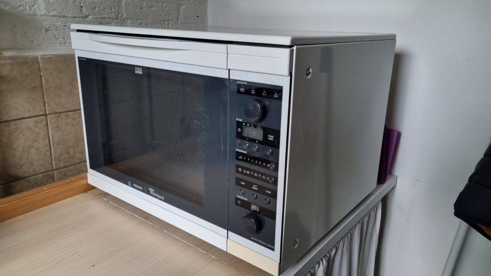 Philips Whirlpool Combimagnetron AVM 930/WH, Ophalen, Combimagnetron, Gebruikt, 60 cm of meer