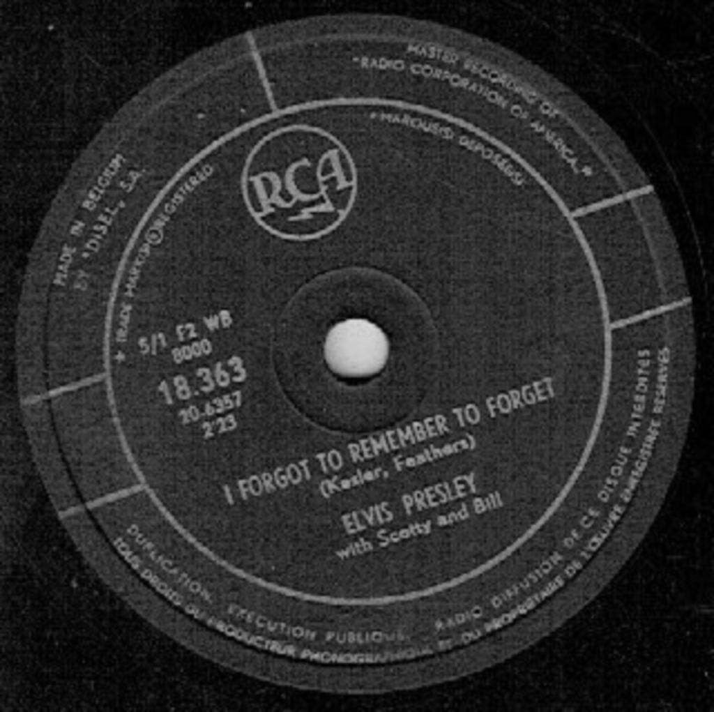 Elvis Presley-I Forgot To Remember To Forget / Mystery Train, Cd's en Dvd's, Vinyl | Rock, Ophalen of Verzenden, Gebruikt, 12 inch