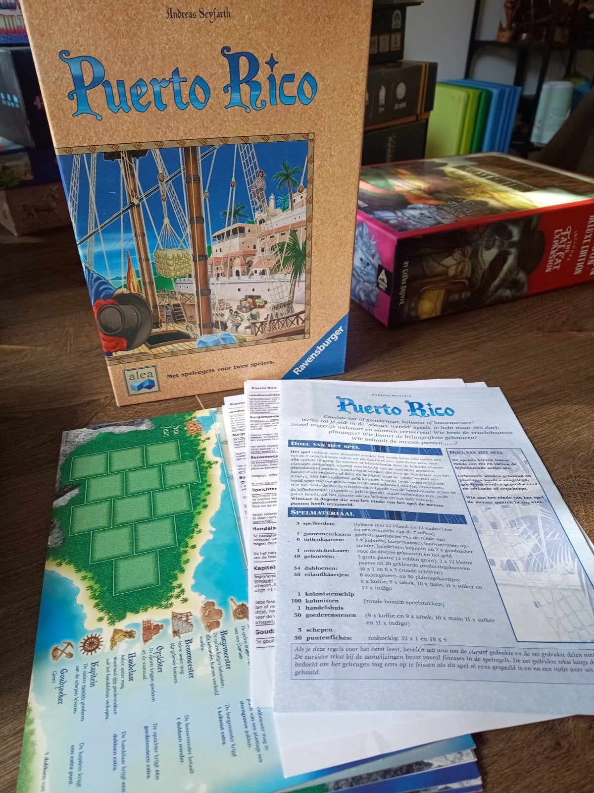Puerto Rico Bordspel - Strategisch Kolonisten Spel, Drie of vier spelers, Ophalen of Verzenden, Gebruikt, Ravensburger / alea
