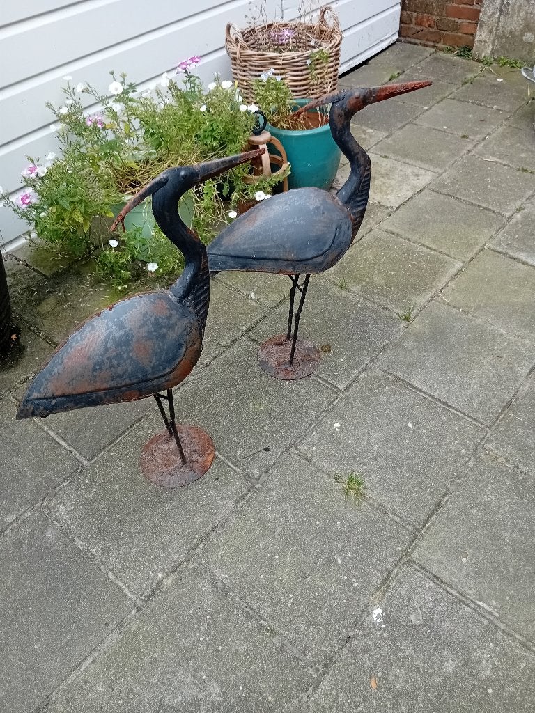 Tuinbeeld, Ophalen of Verzenden, Gebruikt, Metaal, Dierenbeeld