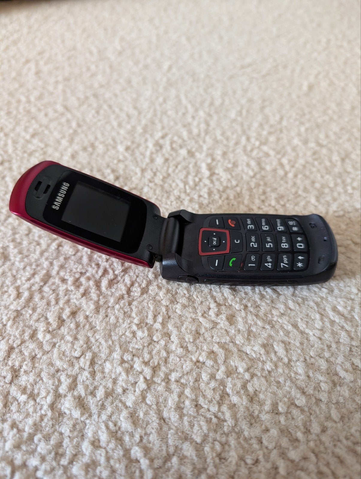Samsung SGH-C260 Klaptelefoon Rood - Zo goed als nieuw, Gebruikt, Overige modellen, Overige systemen, Fysiek toetsenbord