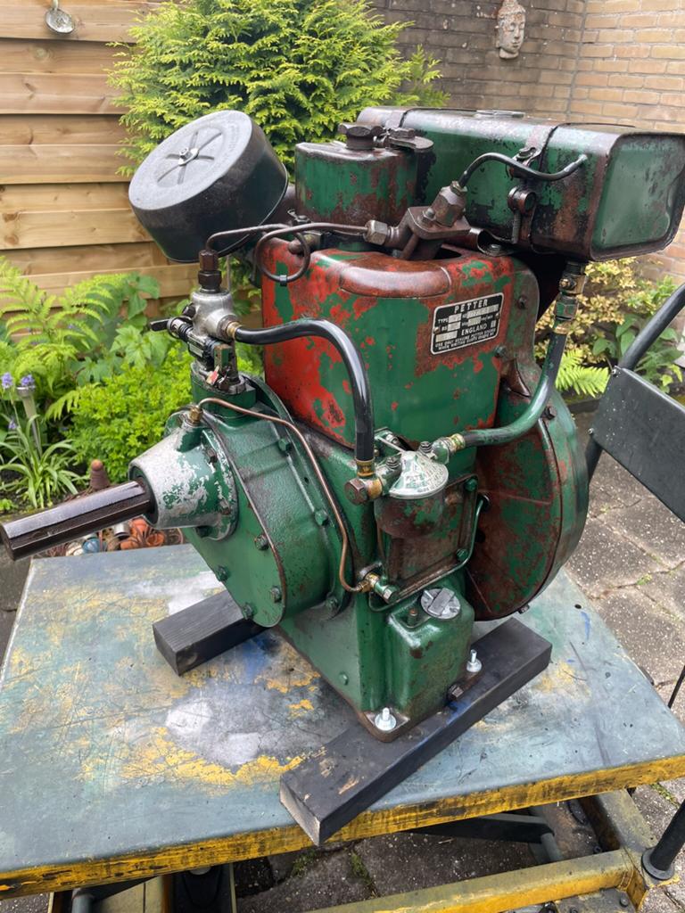 Petter Paz1 stationaire dieselmotor jaren ‘60, Ophalen, Dieselmotor, Minder dan 1400 rpm