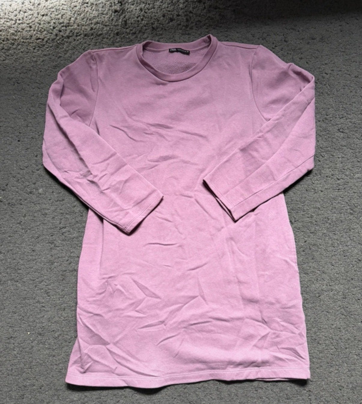 Zara Paarse Midi Jurk Trui - Maat M, Kleding | Dames, Ophalen of Verzenden, Gedragen, Maat 38/40 (M), Paars