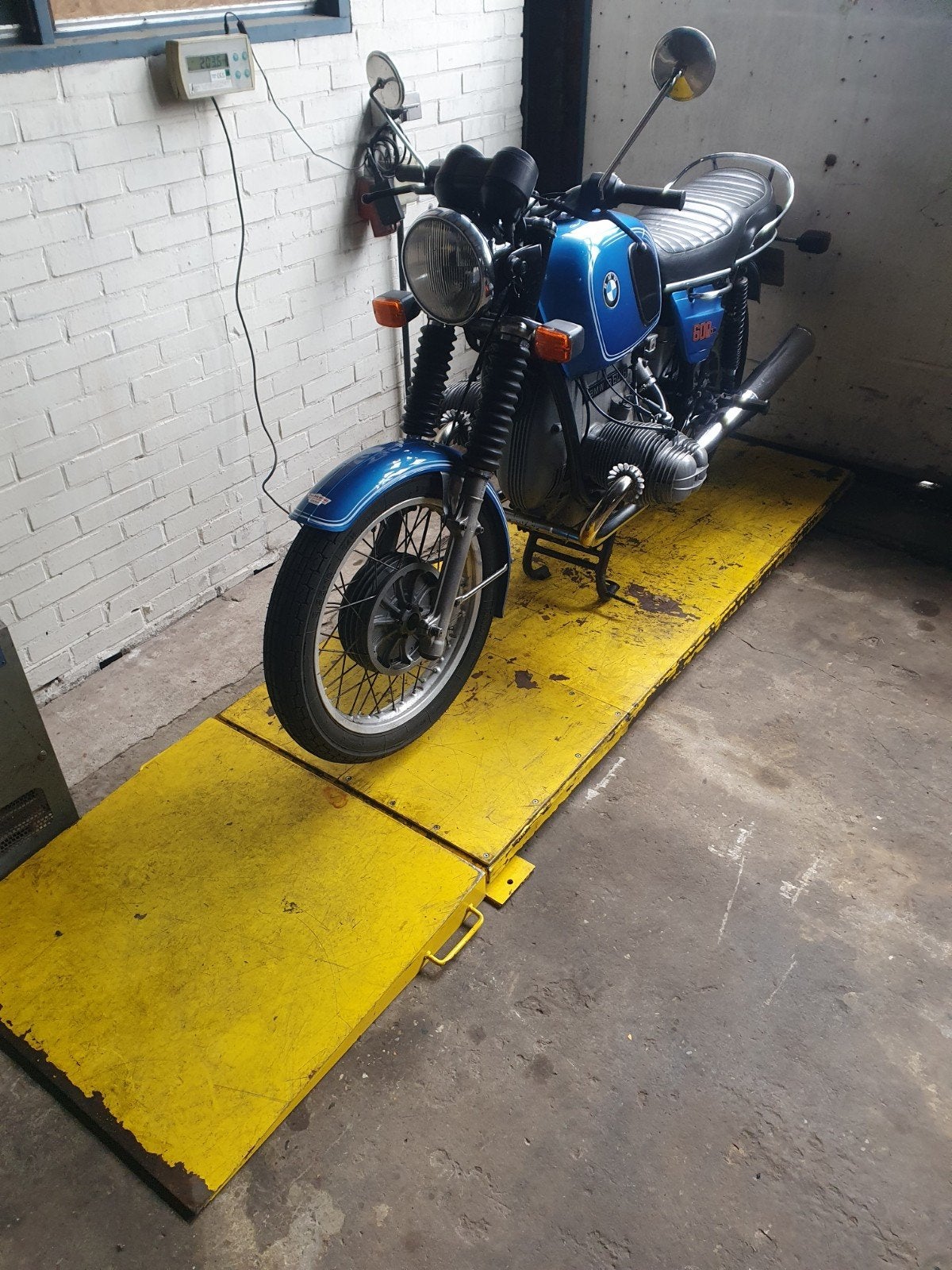 Weegplateau 600kg. Motorfietsweegschaal, Rolstoelweegschaal, Ophalen, Gebruikt, Vloerweegschaal, 200 kg of meer