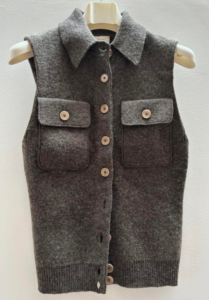 Gilet vest bodywarmer Lemaire maat s, Kleding | Dames, Bodywarmers, Ophalen of Verzenden, Zo goed als nieuw, Maat 36 (S), Bruin