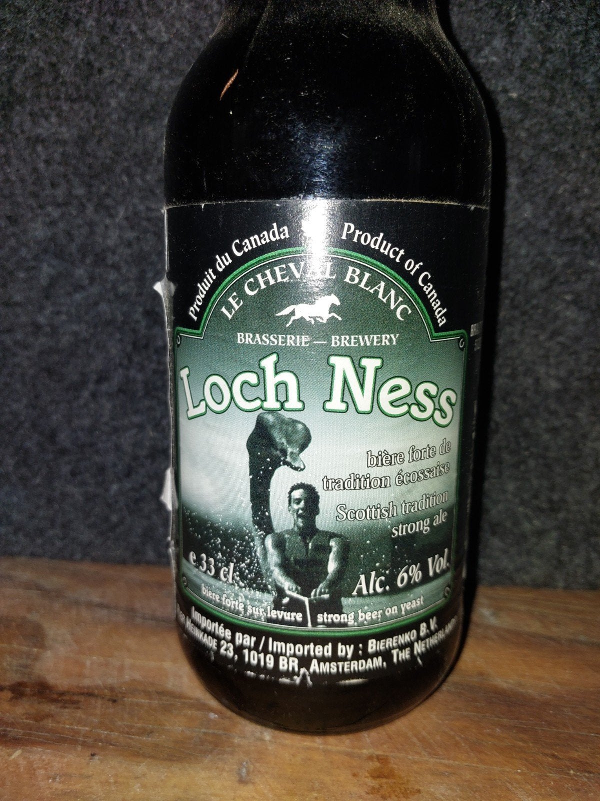 Loch Ness bierglas en fles - Le Cheval Blanc, Ophalen of Verzenden, Zo goed als nieuw