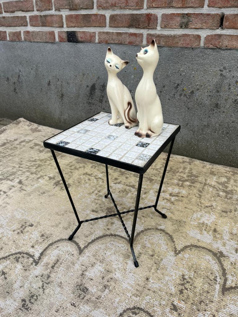 Vintage mid century piëdestal planten tafel, Ophalen of Verzenden