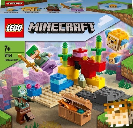 Lego Minecraft 21164 Het Koraalrif, Kinderen en Baby's, Minecraft, Lego, Ophalen of Verzenden, Zo goed als nieuw