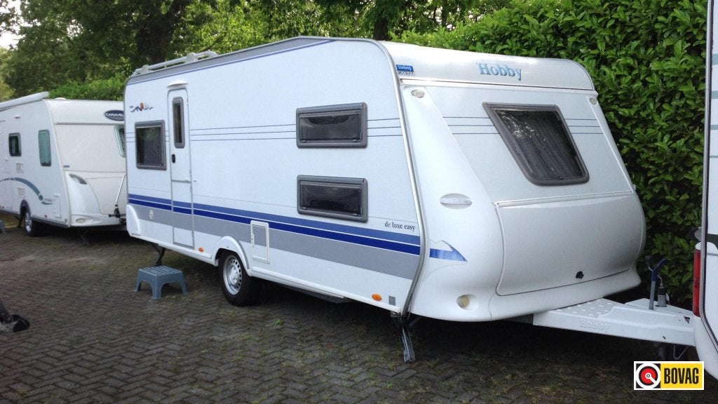 Hobby De Luxe 540 UK, Caravans en Kamperen, Caravans, Overige typen, Hobby, Schokbreker, Treinzit