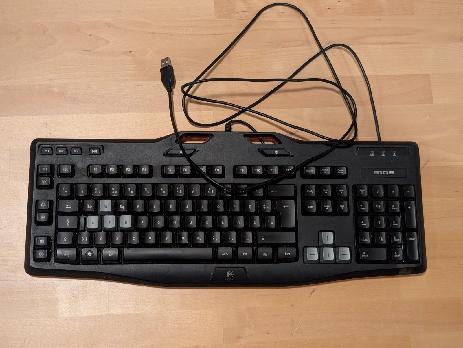 LOGITECH G105 GAMING KEYBOARD – GERMAN QWERTZ, Gebruikt, Logitech G, Gaming toetsenbord, Ophalen of Verzenden